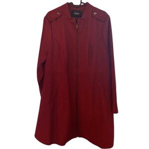 Torrid Women’s Dark Red Coat Jacket Long Sleeve